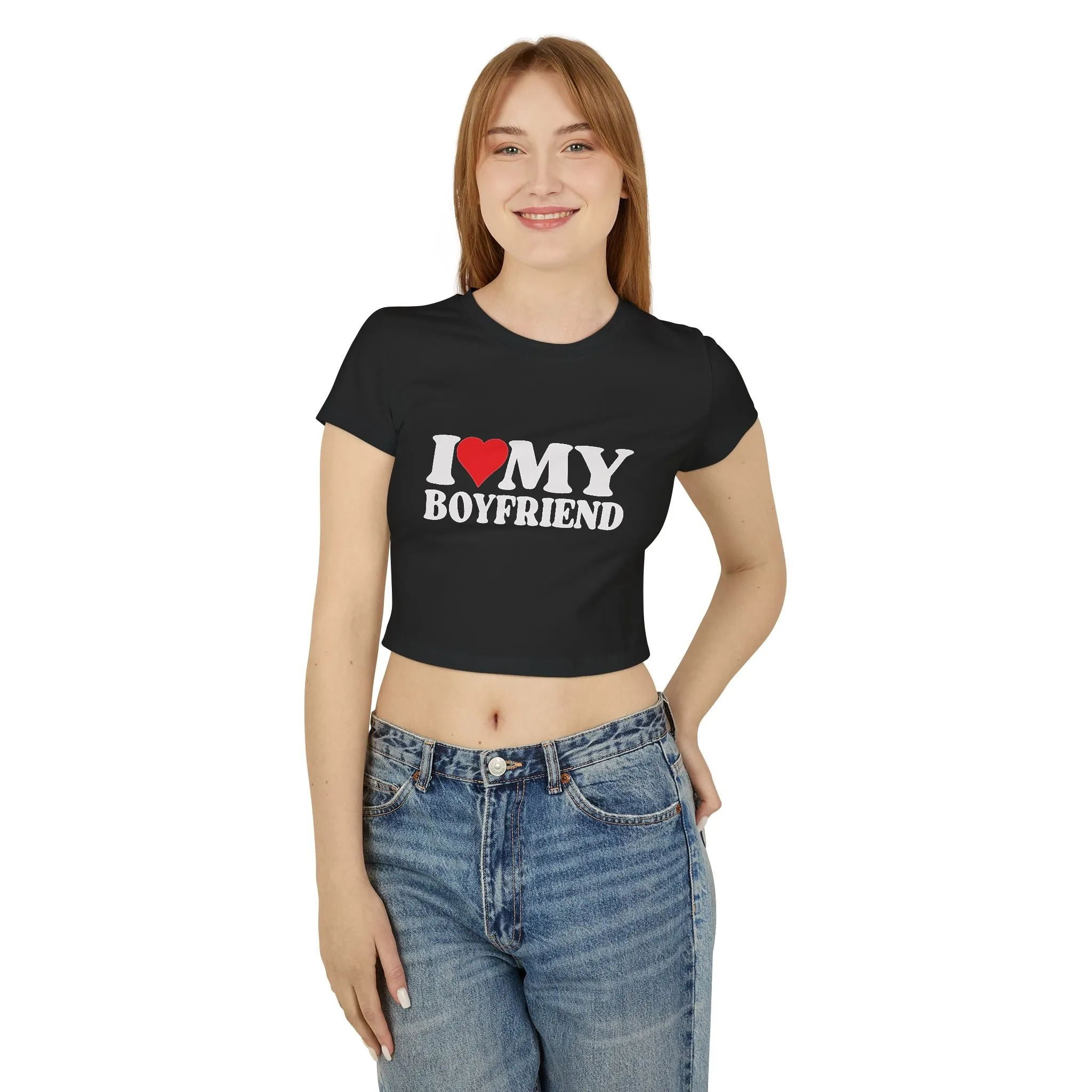 I ❤️ My Boyfriend Cropped Tee