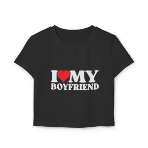I ❤️ My Boyfriend Cropped Tee