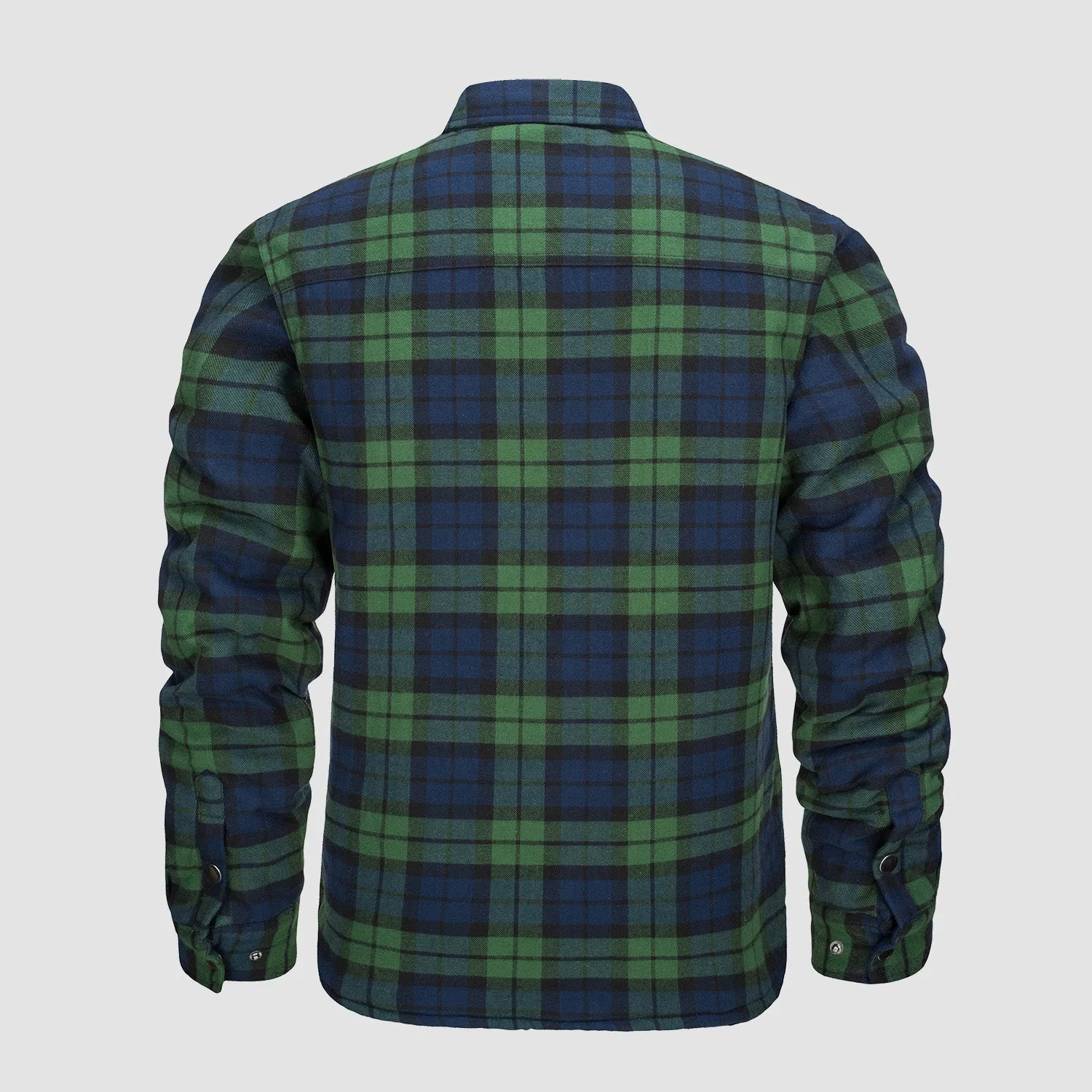 Ian | Thick Checkered Flannel Polo Shirt