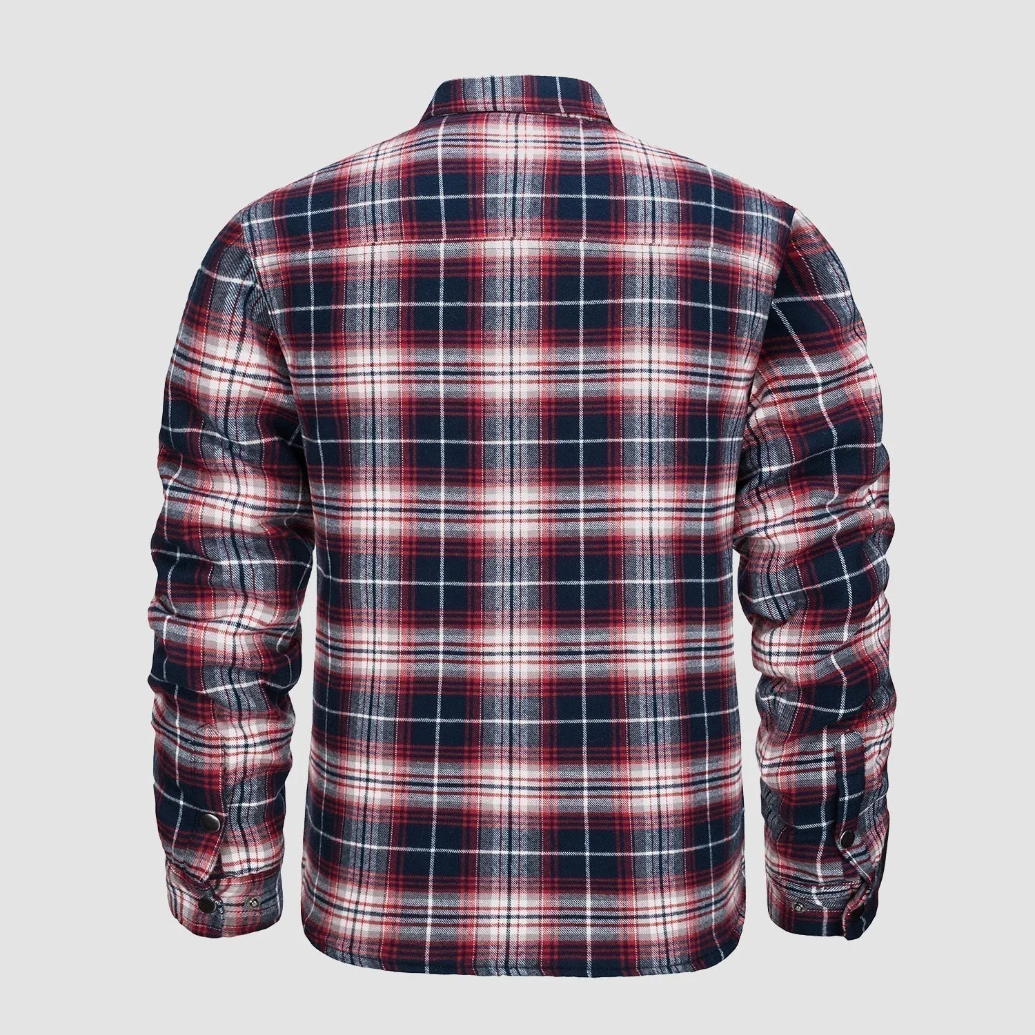 Ian | Thick Checkered Flannel Polo Shirt