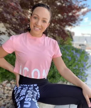 ICONI Core Crop Top | Pink