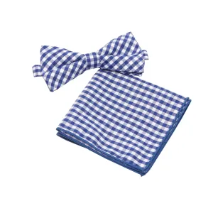 ID-CBT-27 IDENTITY Mens Cotton Bowtie and Pocket Square Set