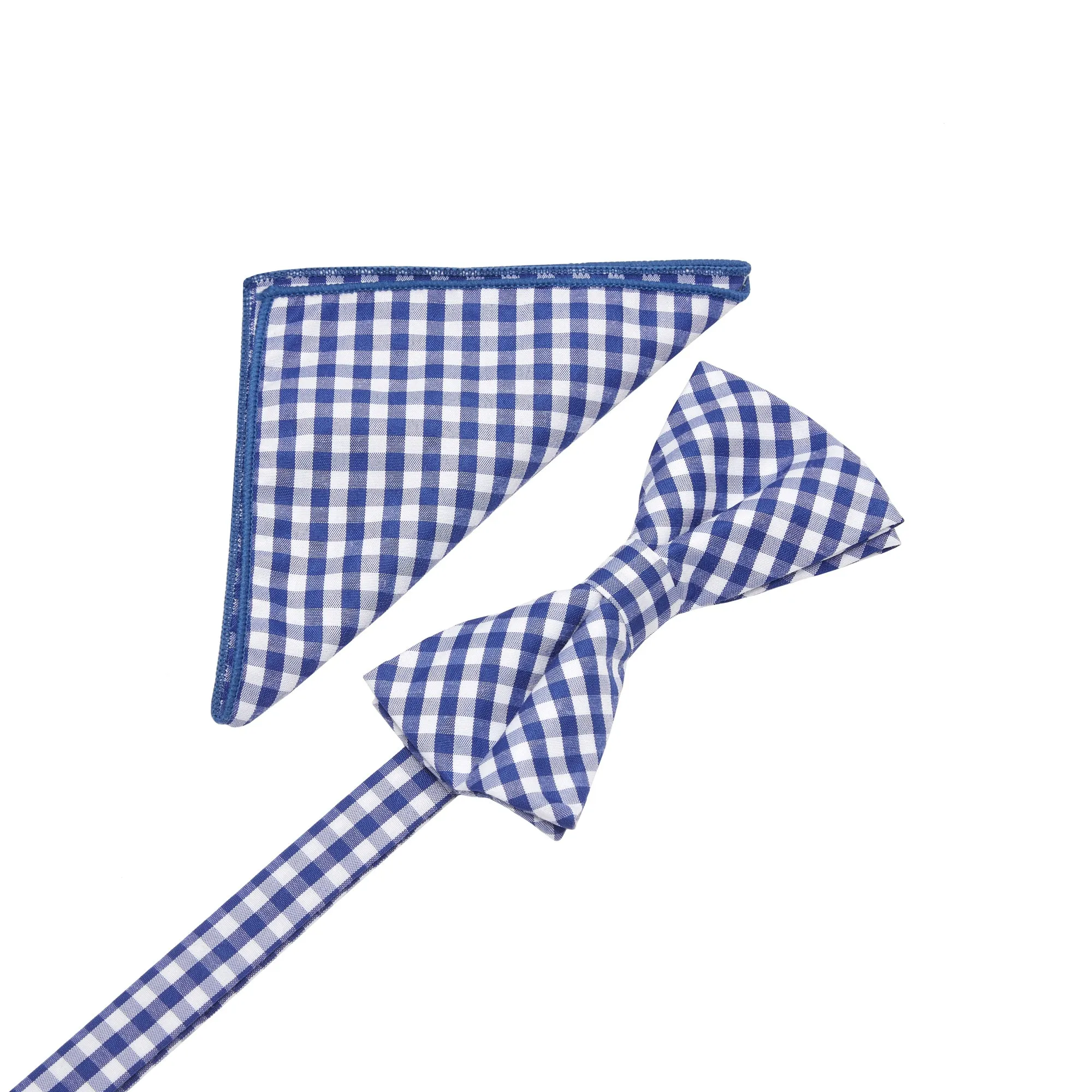 ID-CBT-27 IDENTITY Mens Cotton Bowtie and Pocket Square Set