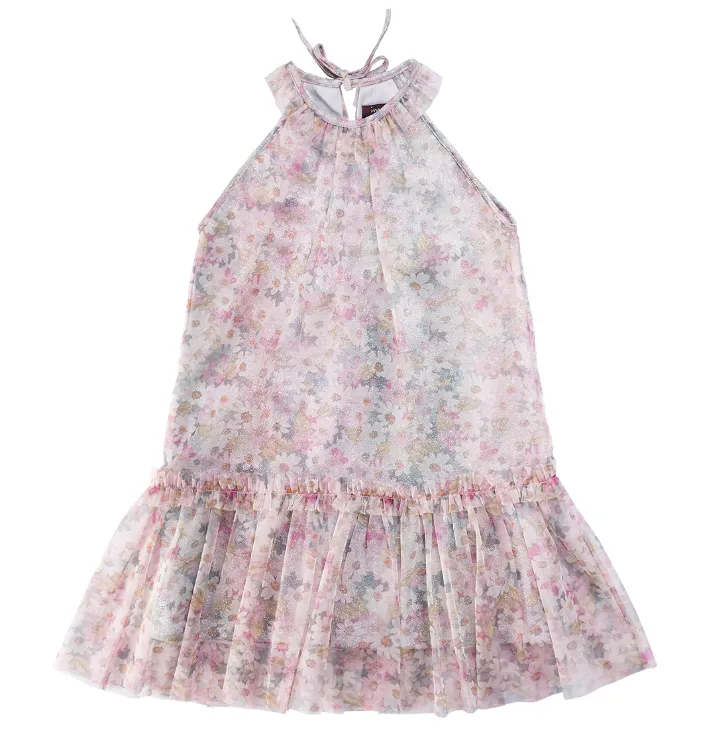 IMOGA Girls Nina Mesh and Chiffon Dress - Daisy
