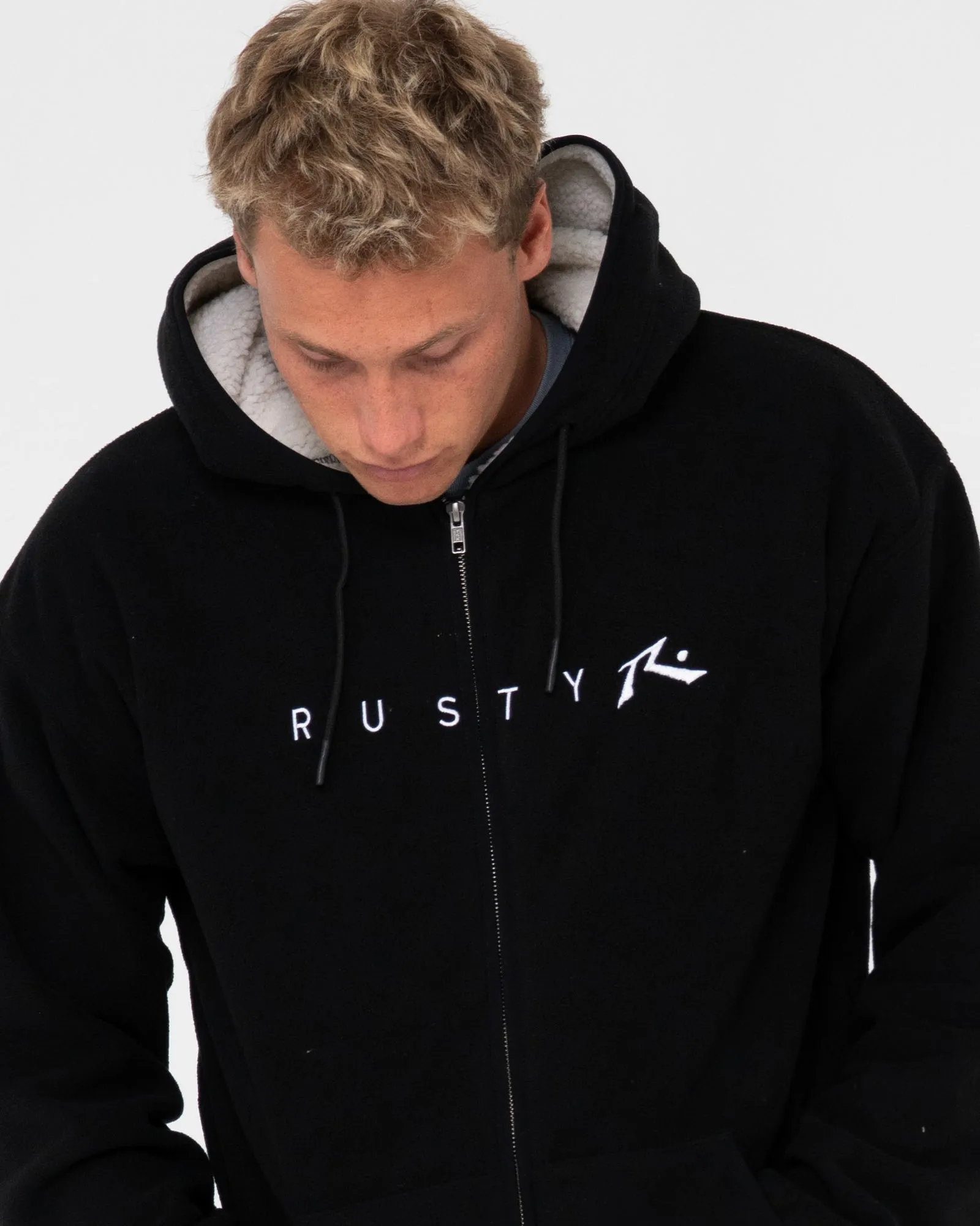 IN LINE SHERPA ZIP THRU POLAR FLEECE