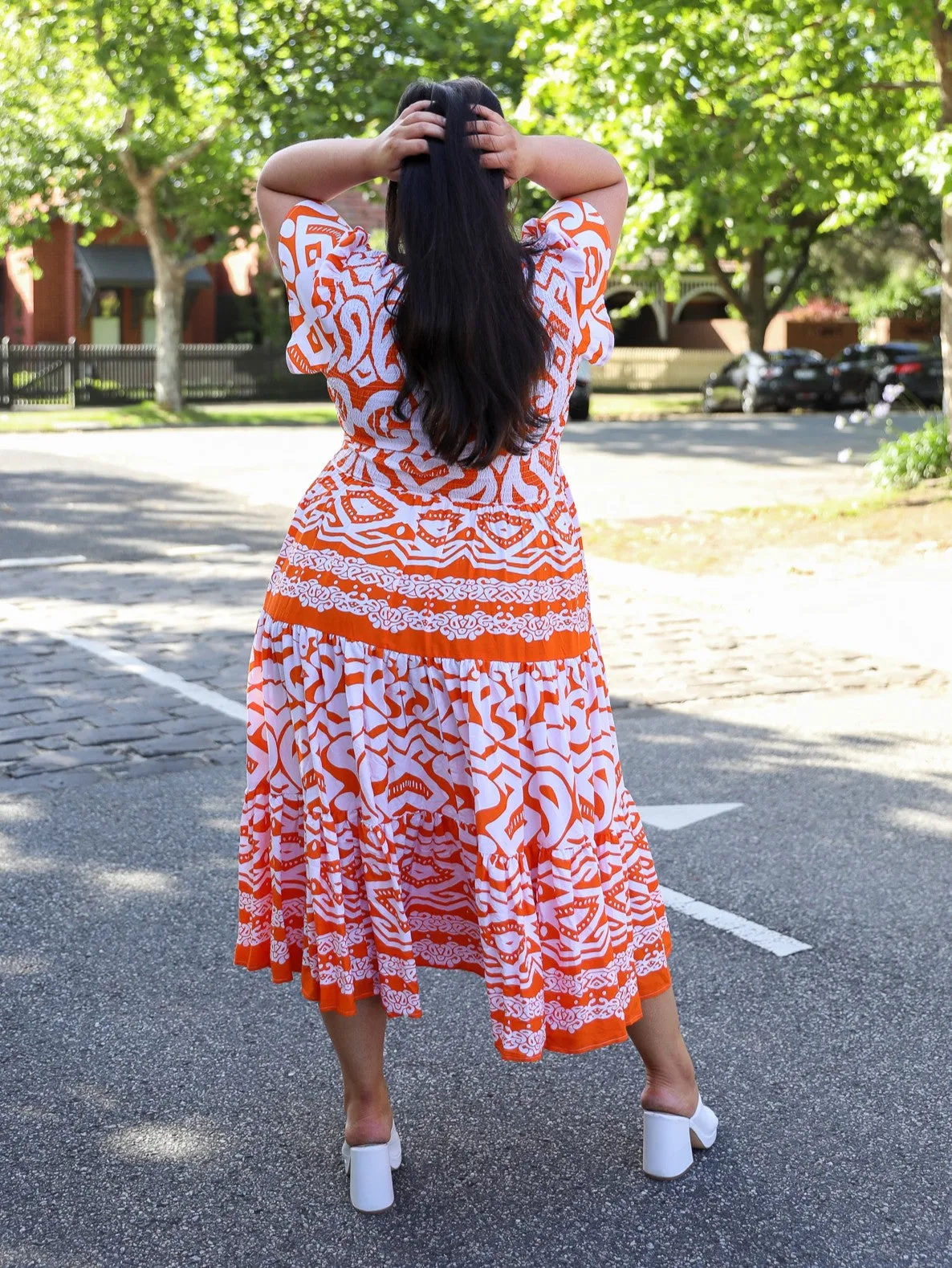 Ira Dress - Orange
