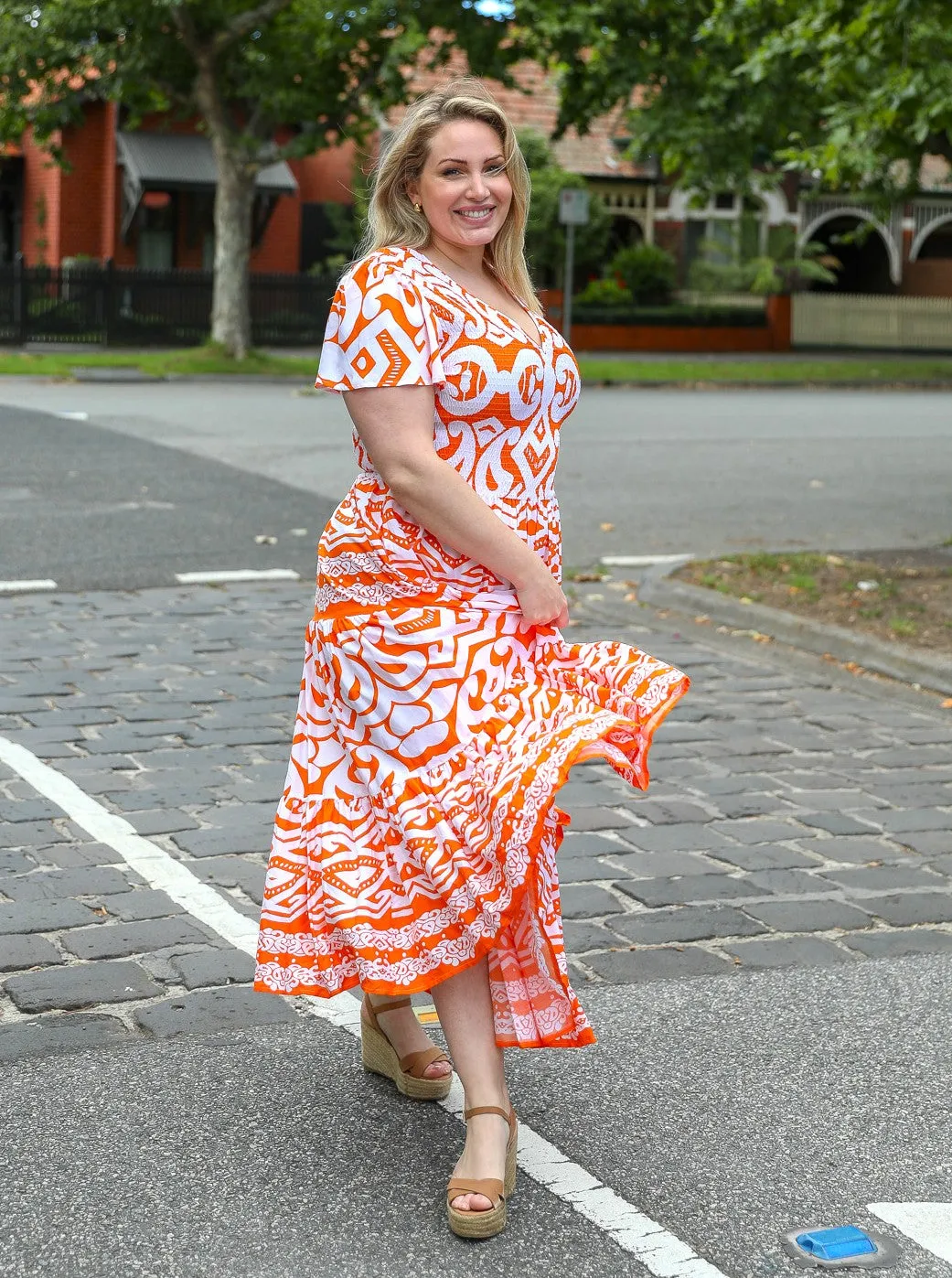 Ira Dress - Orange