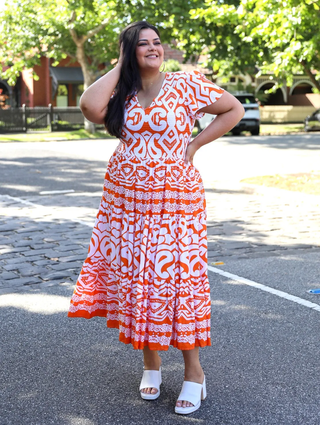 Ira Dress - Orange