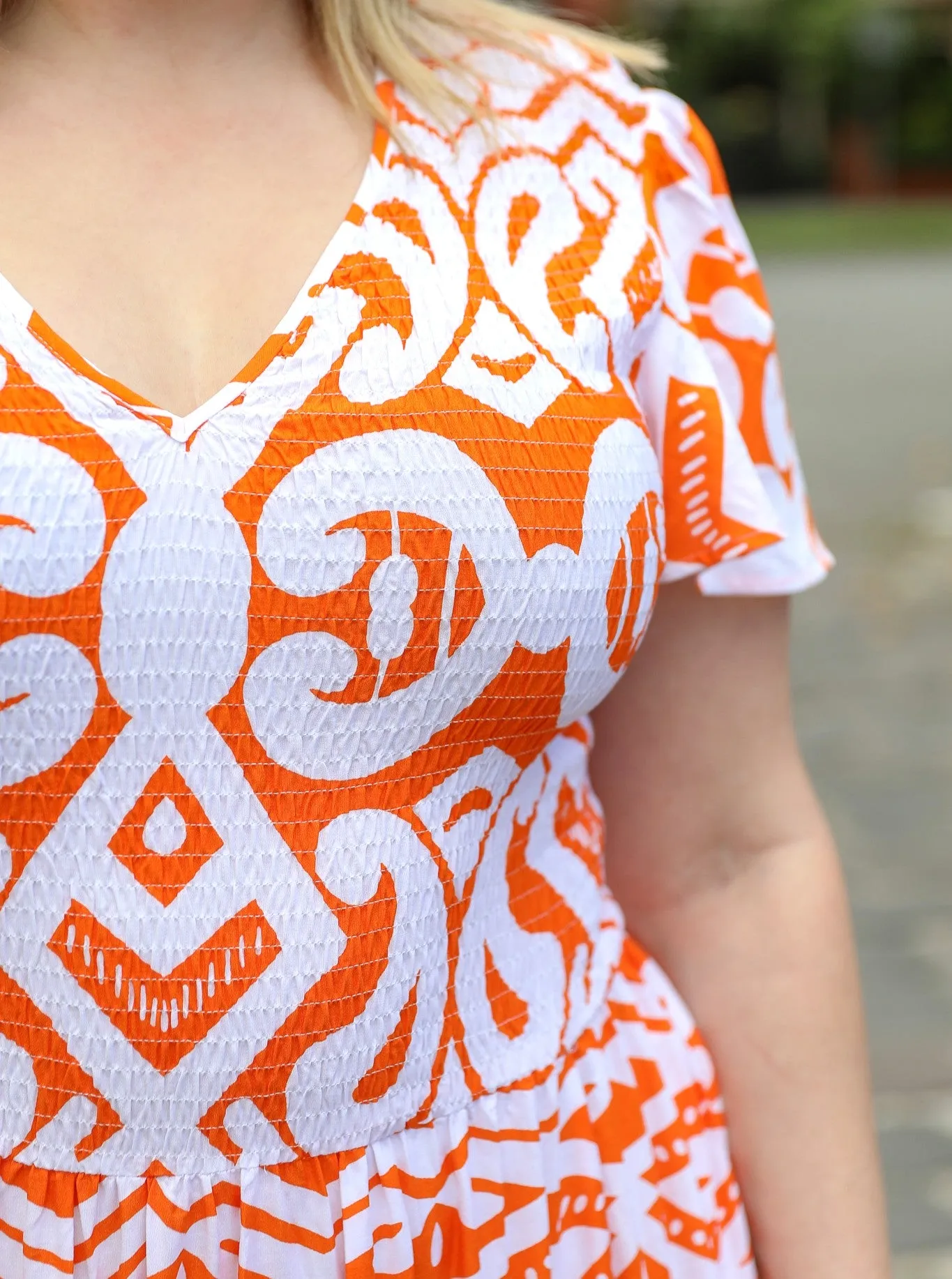 Ira Dress - Orange