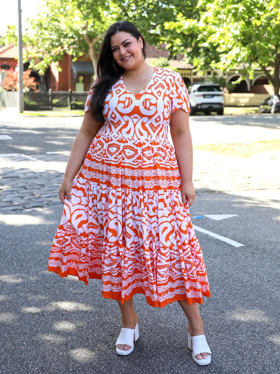 Ira Dress - Orange