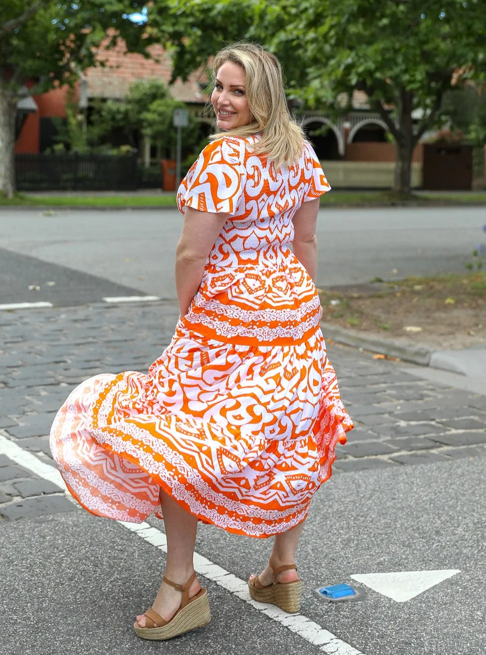 Ira Dress - Orange