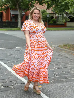 Ira Dress - Orange