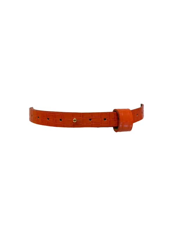 Iris Belt Taupe Croco