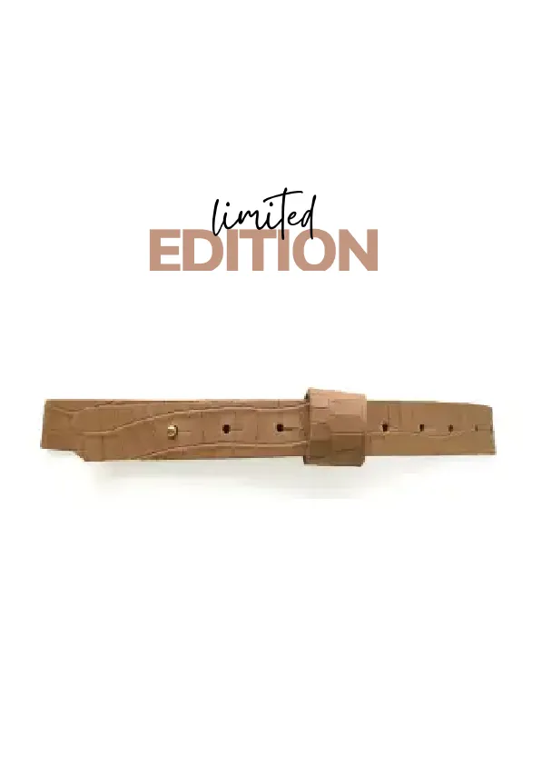 Iris Belt Taupe Croco