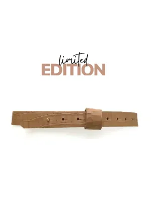 Iris Belt Taupe Croco