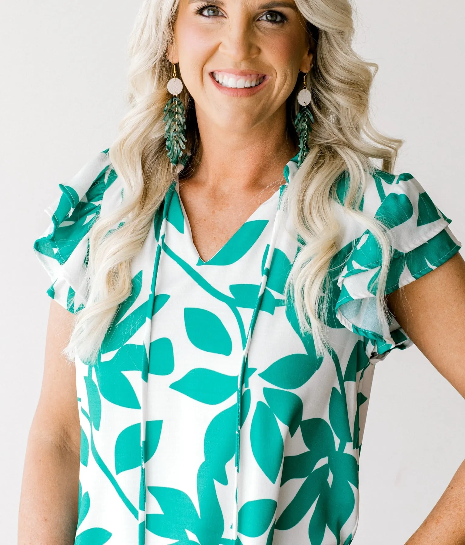 Ivory Garden Ruffle Mini Dress
