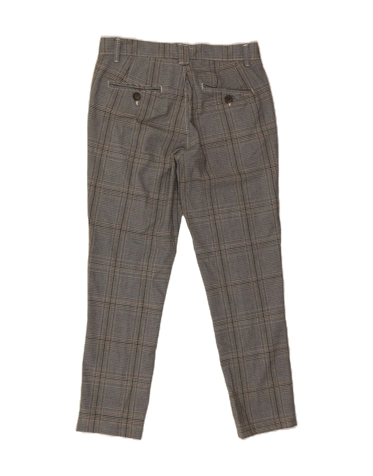 JACK & JONES Mens Marco Slim Suit Trousers W31 L27 Grey Houndstooth