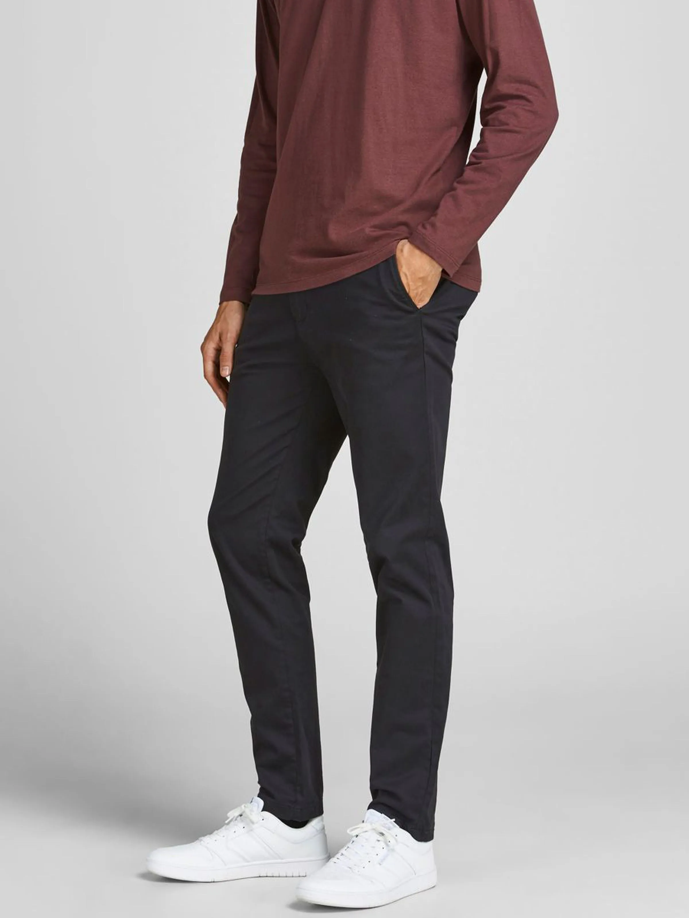 Jack Jones Marco Bowie Slim Fit Chino Black