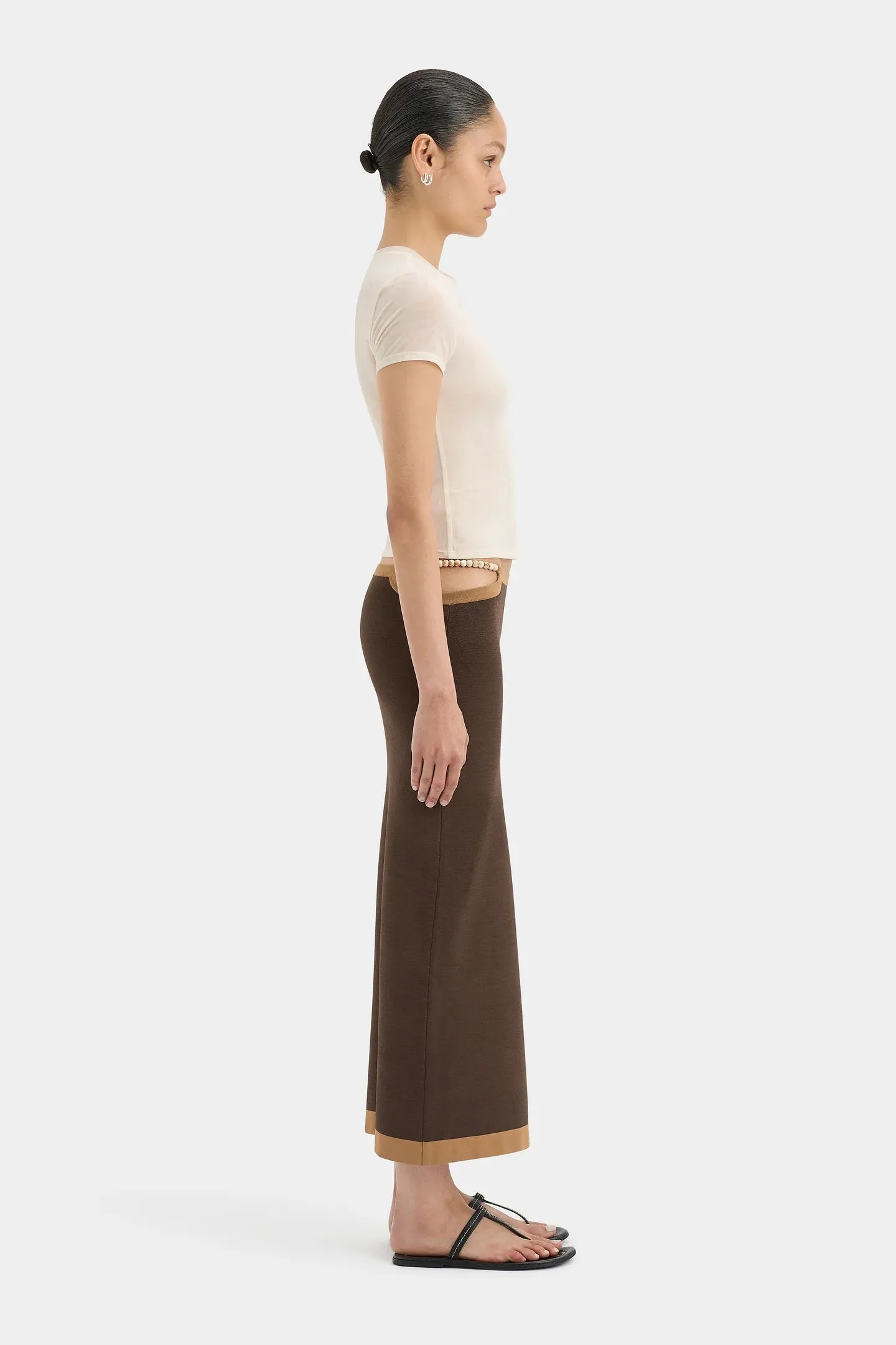 Jacques Mesh Fitted Tee – Ecru