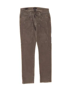 JECKERSON Womens Slim Fit Casual Trousers W31 L31 Grey Houndstooth Cotton