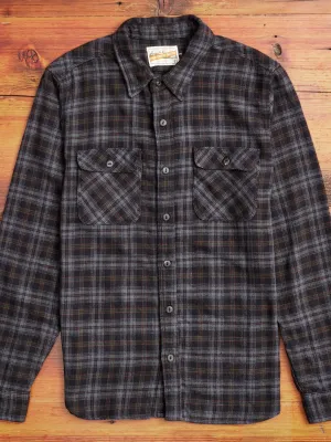Jepson Work Shirt in Black Plaid