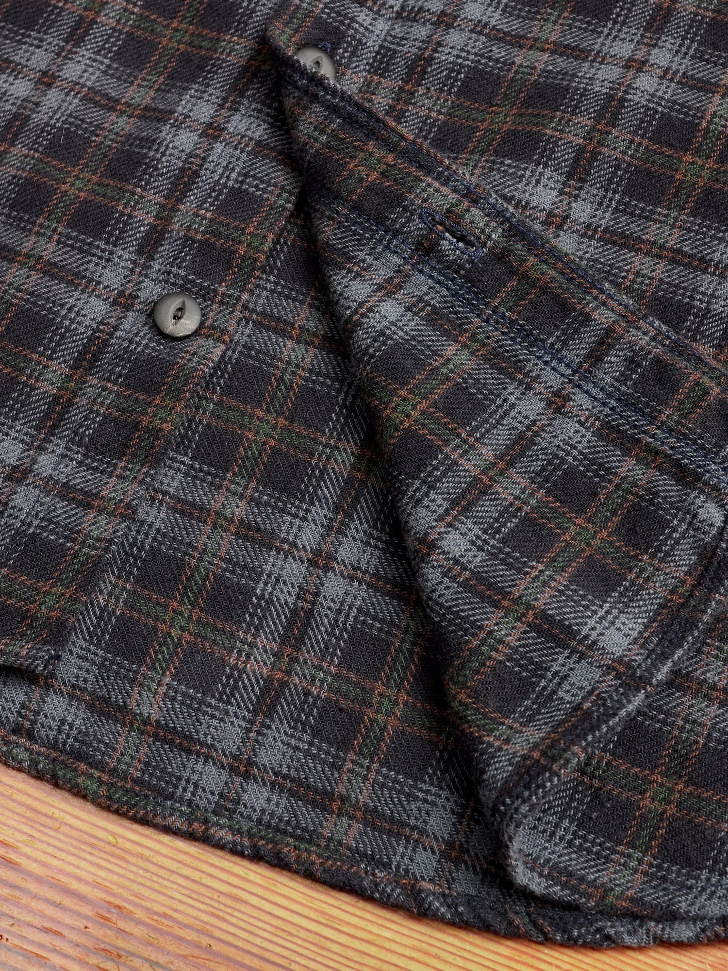 Jepson Work Shirt in Black Plaid