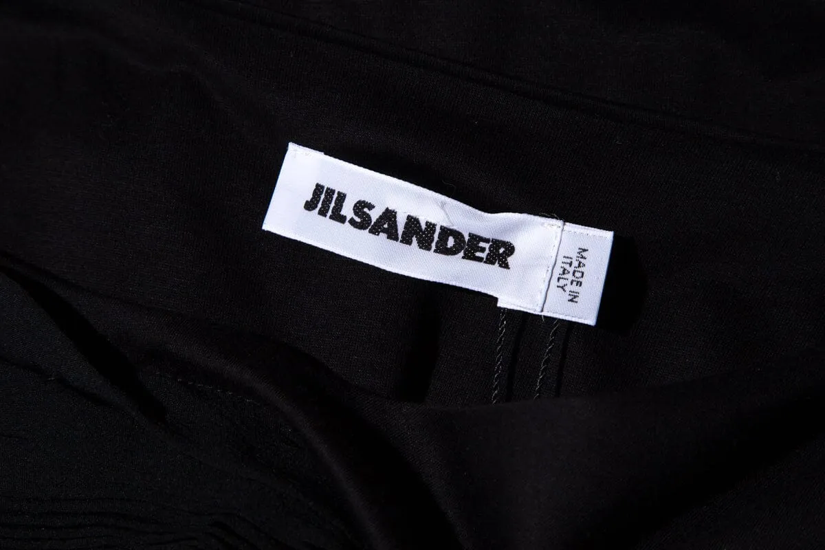 Jil Sander Black Ruffle Dress SZ 36
