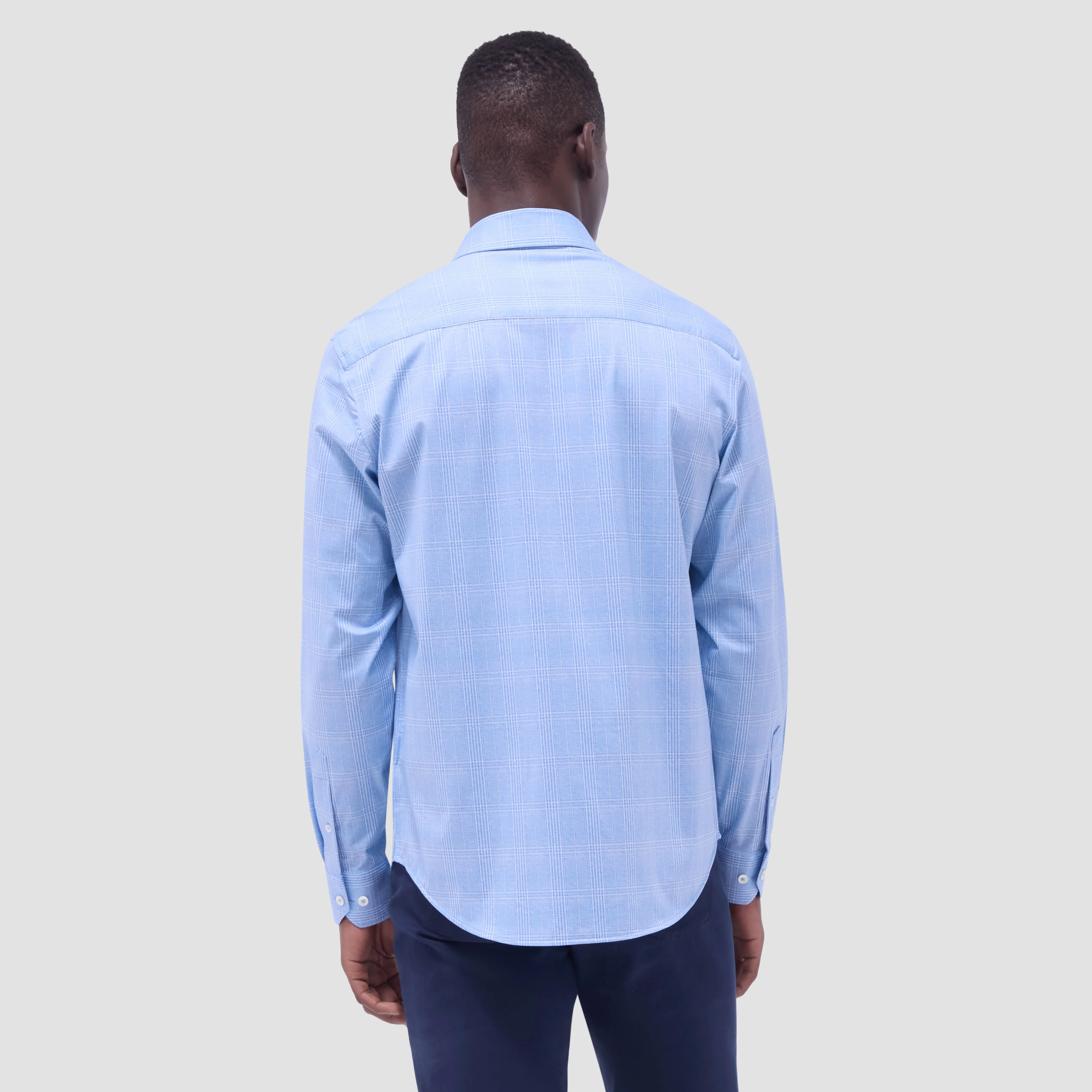 Jimmy Double-Sided Glen Plaid & Herringbone OoohCotton Shirt