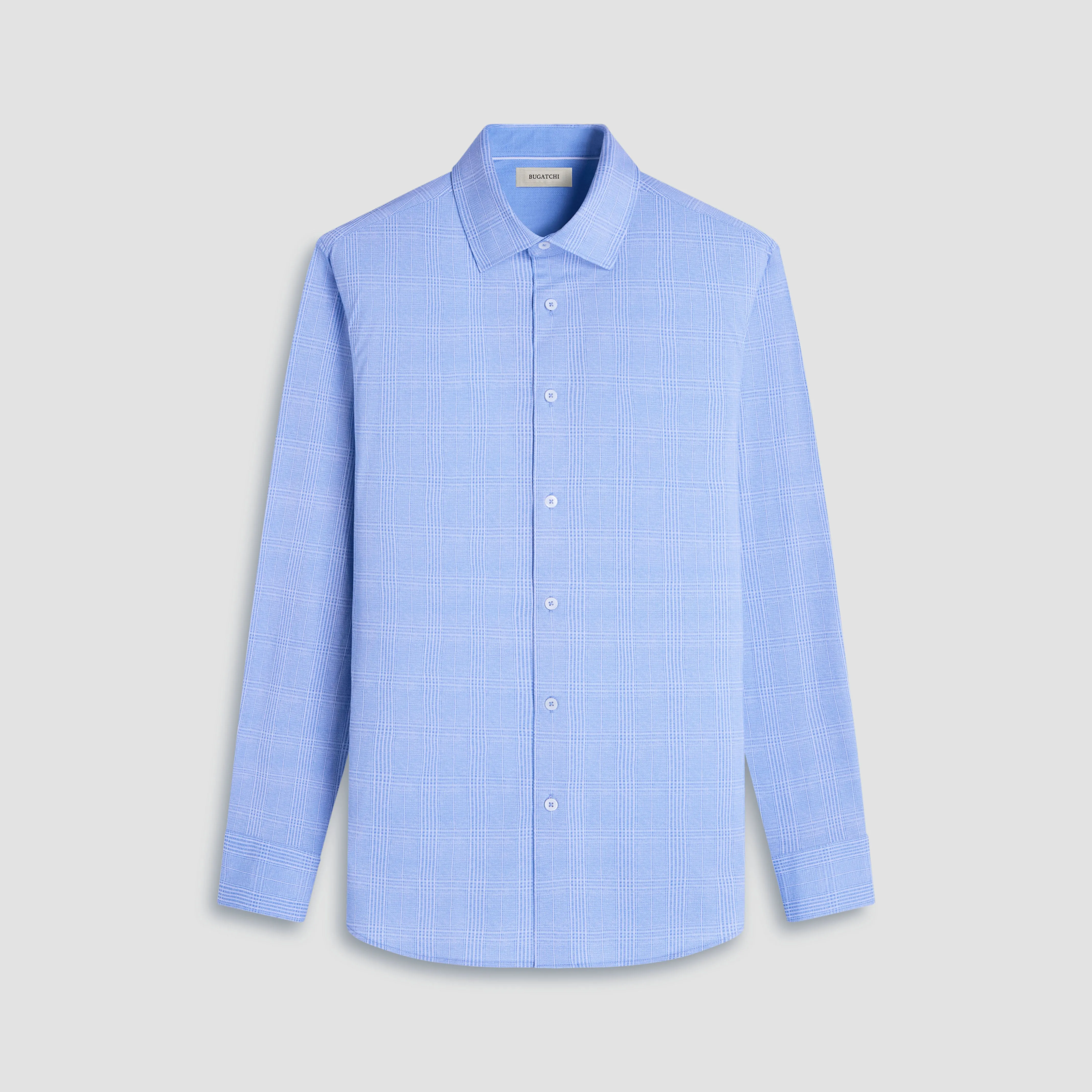 Jimmy Double-Sided Glen Plaid & Herringbone OoohCotton Shirt