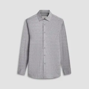 Jimmy Double Sided Plaid/Herringbone OoohCotton Shirt