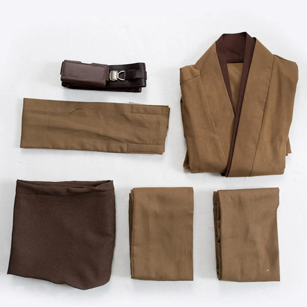 Kenobi Jedi TUNIC Cosplay Costume Brown Version No Cloak