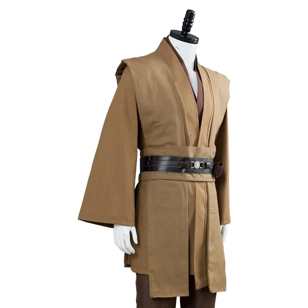 Kenobi Jedi TUNIC Cosplay Costume Brown Version No Cloak