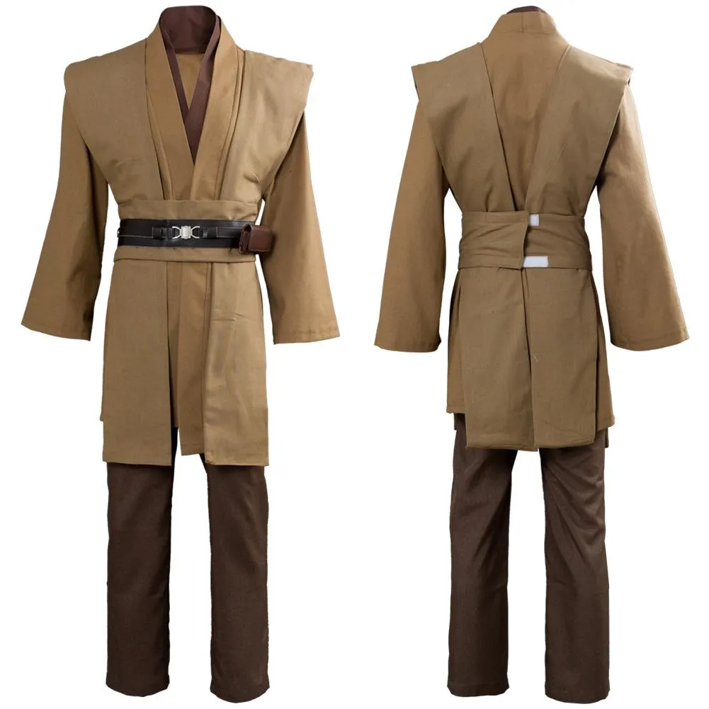 Kenobi Jedi TUNIC Cosplay Costume Brown Version No Cloak