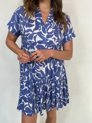 Khush Heinui Dress Frangipani Denim