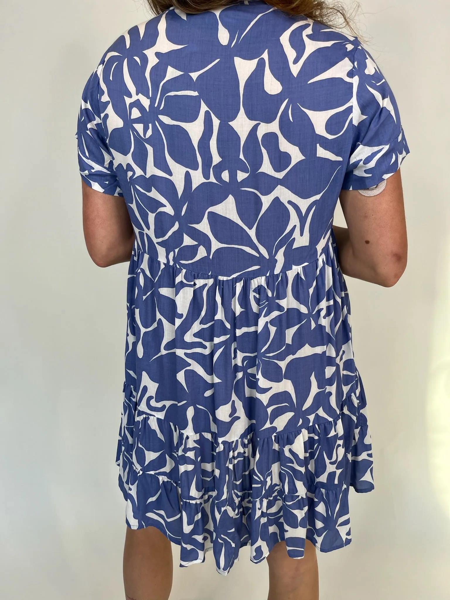 Khush Heinui Dress Frangipani Denim