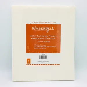 Kimberbell Embroidery Stabilizer Heavy Cut-Away Precuts