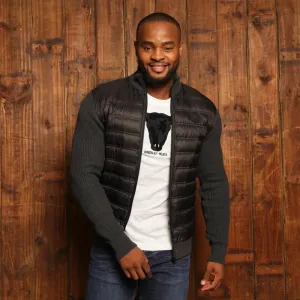 Kingsley Tulbagh Quilted Zip Up Down/Knit - Mamba