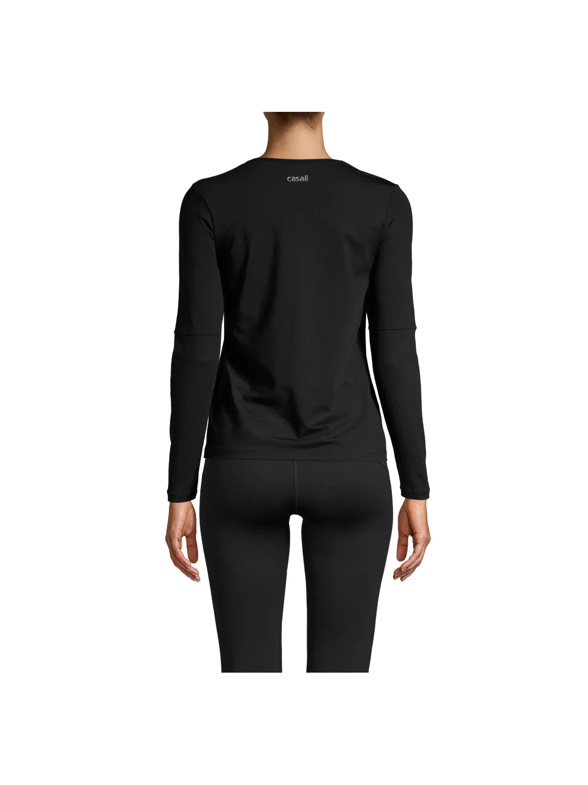 Koszulka sportowa damska CASALL Essential Mesh Detail Long Sleeve czarny