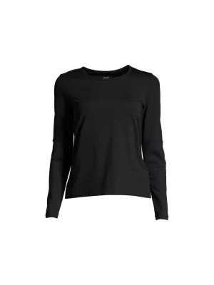 Koszulka sportowa damska CASALL Essential Mesh Detail Long Sleeve czarny