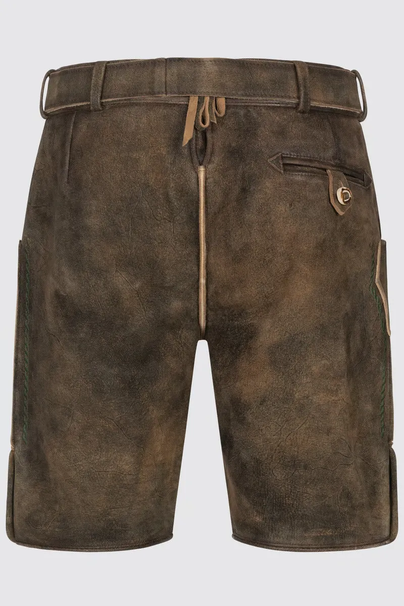 Kruger Men's Lederhosen "Tarius" with belt