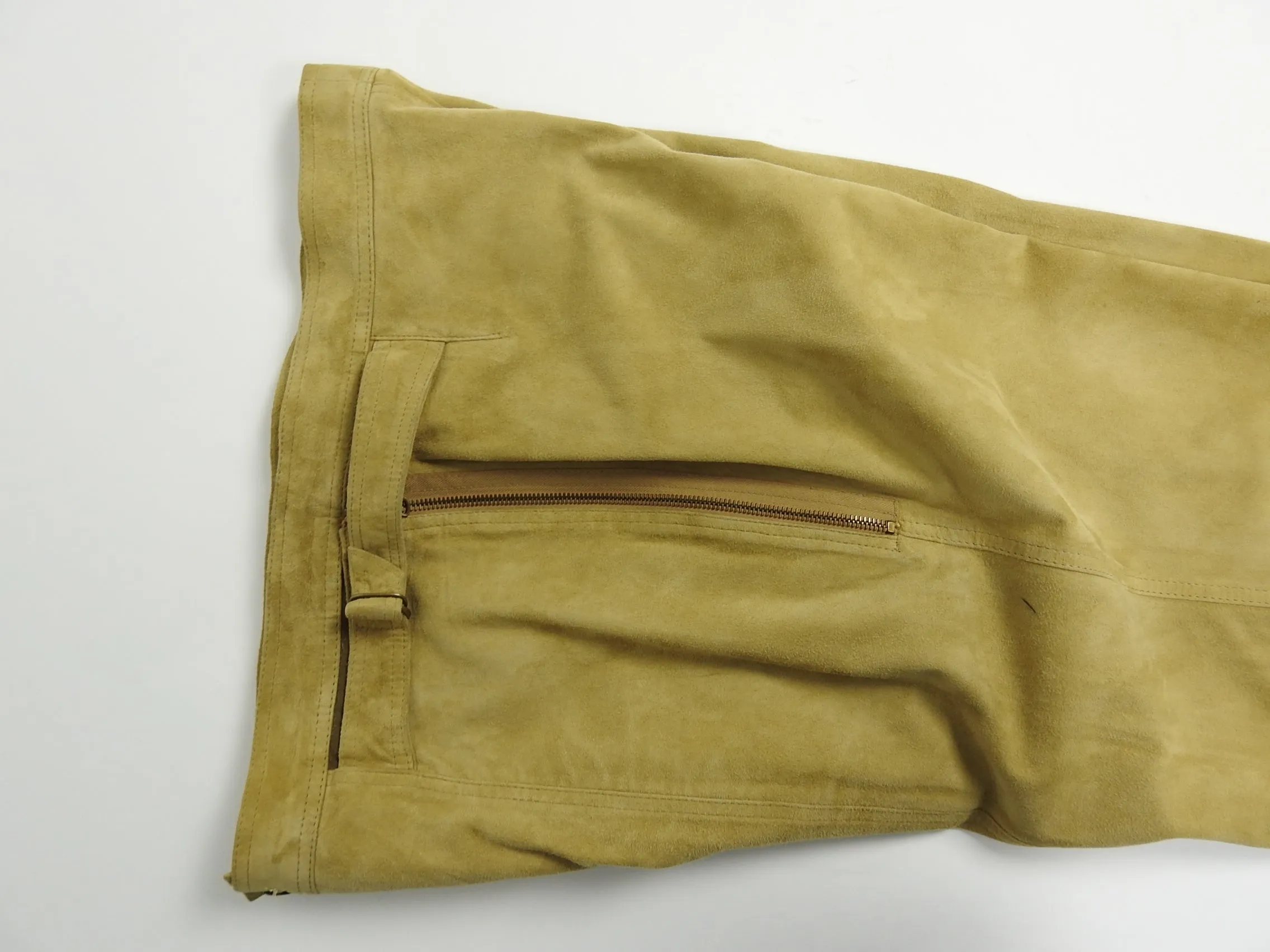 La Matta Suede Trousers Beige 34