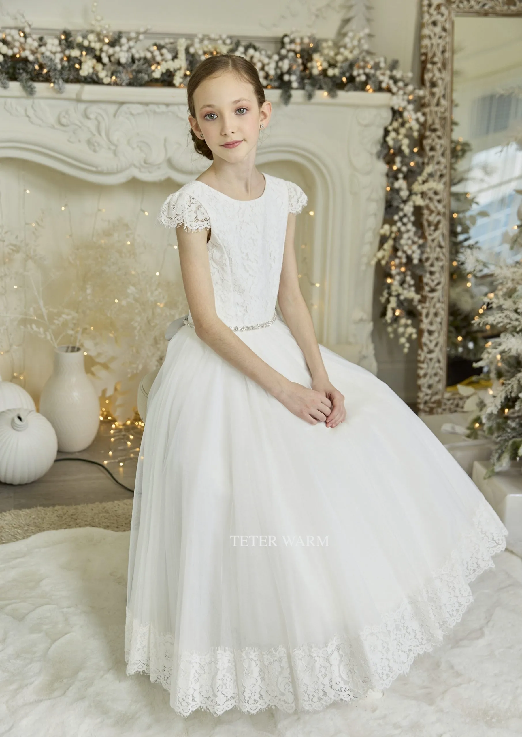 Lace Tulle Dress 907B
