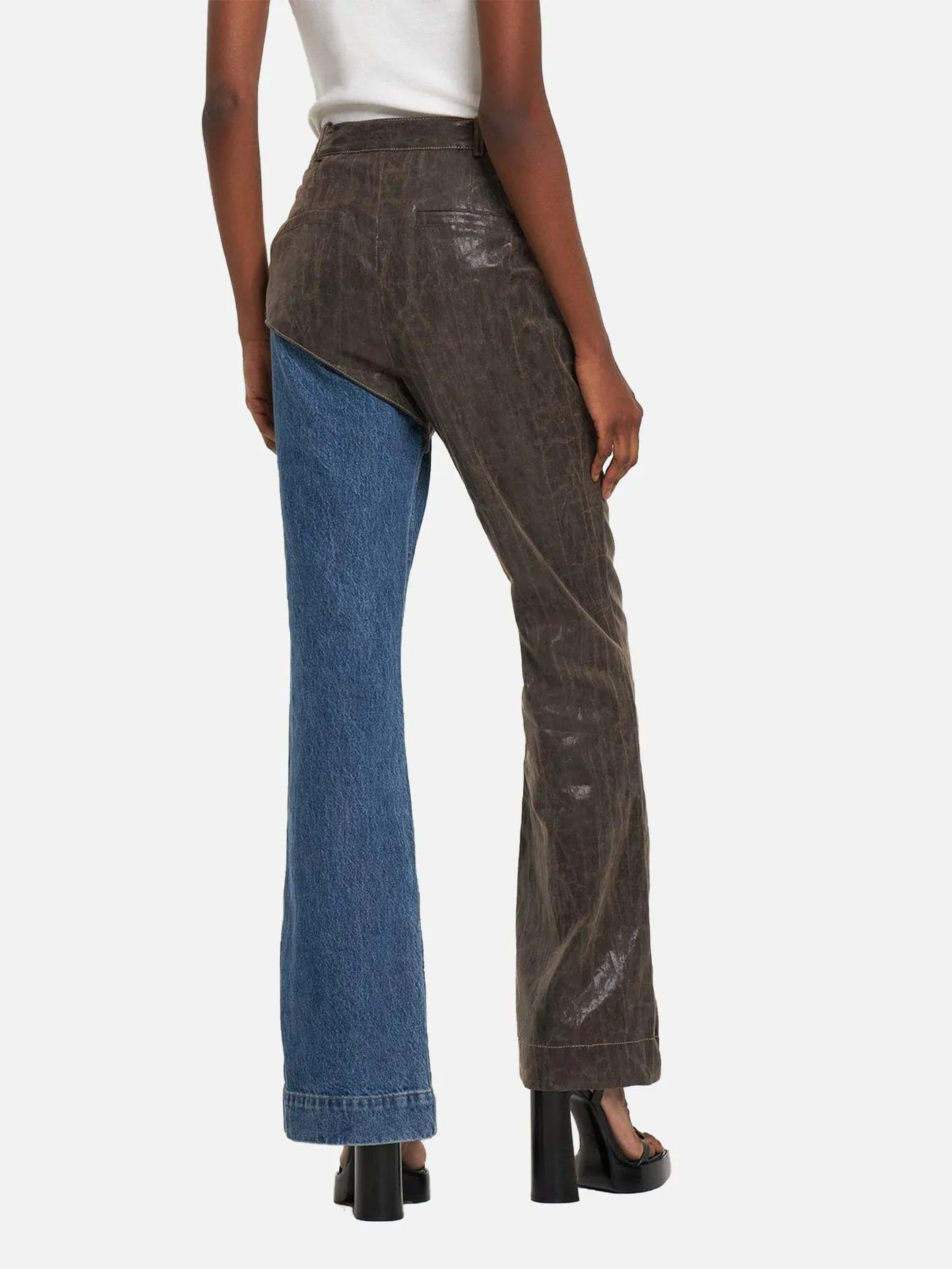 Lance Jeans Hybrid Faux Leather Trousers