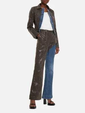 Lance Jeans Hybrid Faux Leather Trousers
