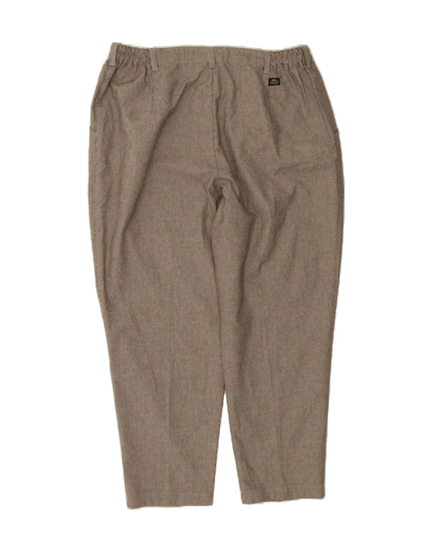 LEE Mens Pegged Chino Trousers US 22 3XL W40 L27 Beige Houndstooth Cotton