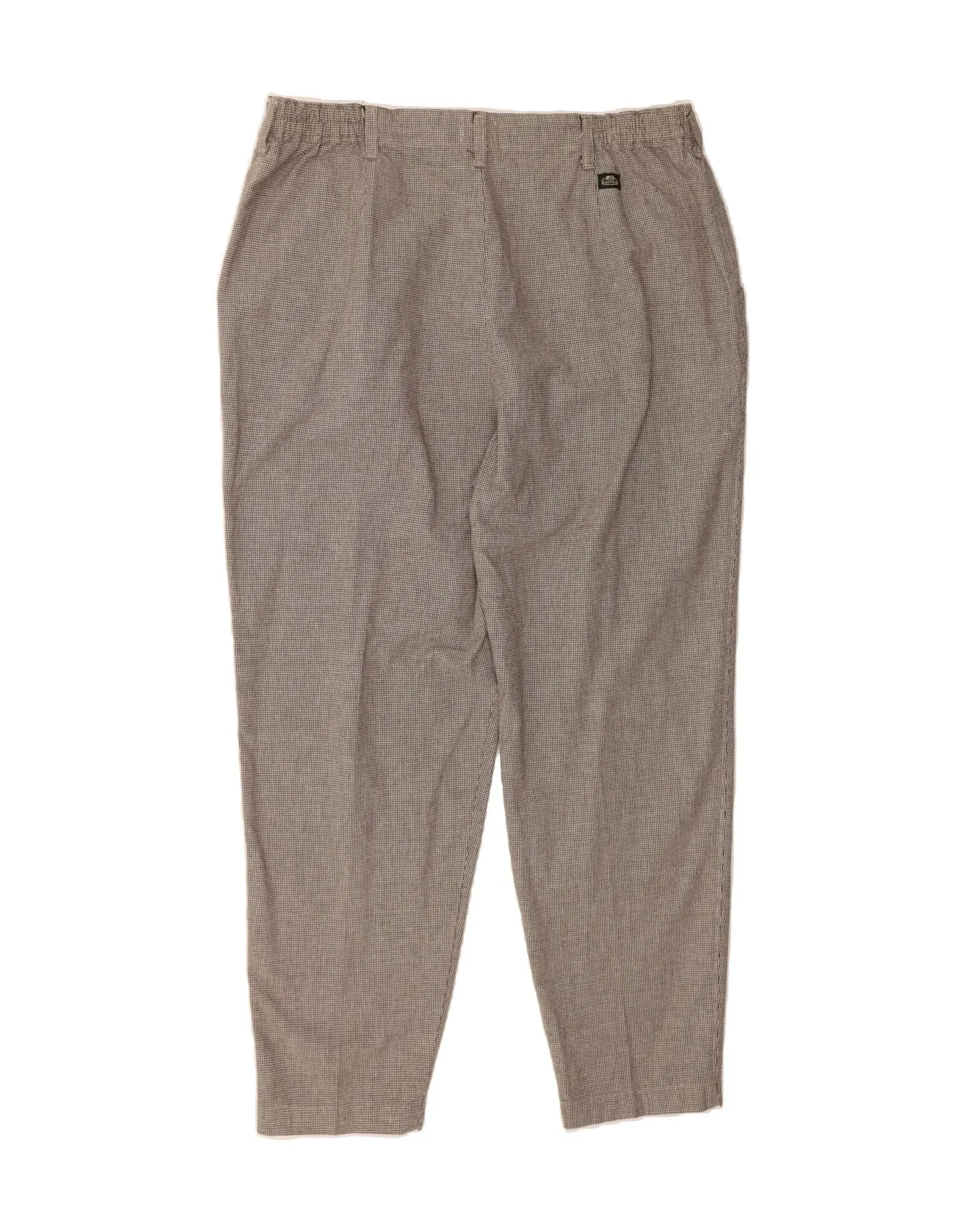 LEE Mens Tapered Chino Trousers W34 L29 Grey Houndstooth Cotton