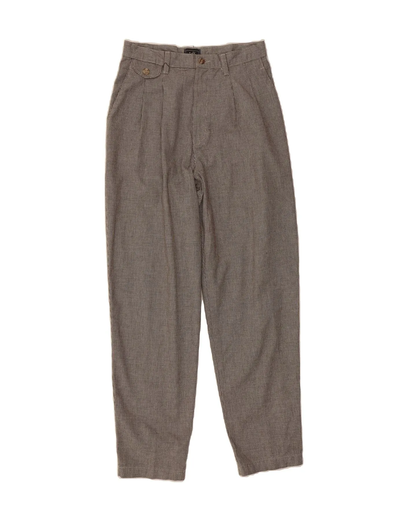 LEE Womens Pegged Chino Trousers EU 8 Medium W25 L29 Grey Houndstooth