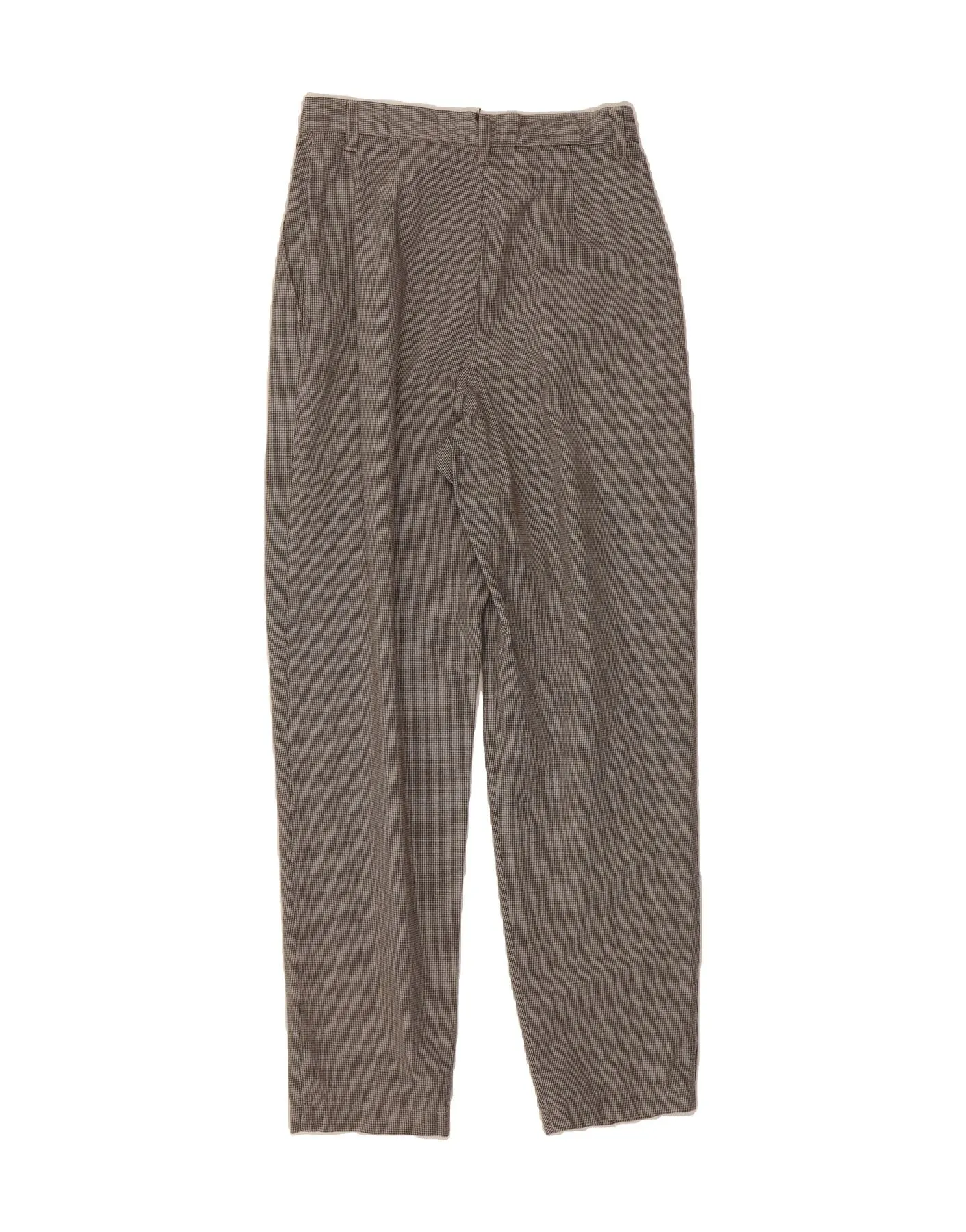 LEE Womens Pegged Chino Trousers EU 8 Medium W25 L29 Grey Houndstooth