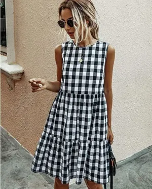 LHURA - Midikleid mit Rüschen