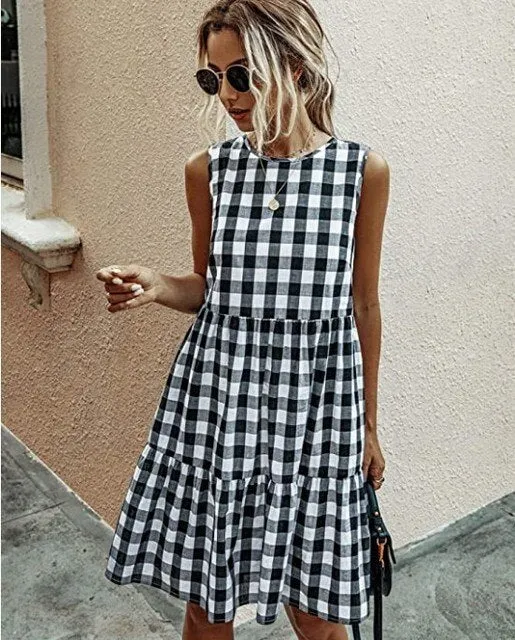 LHURA - Midikleid mit Rüschen